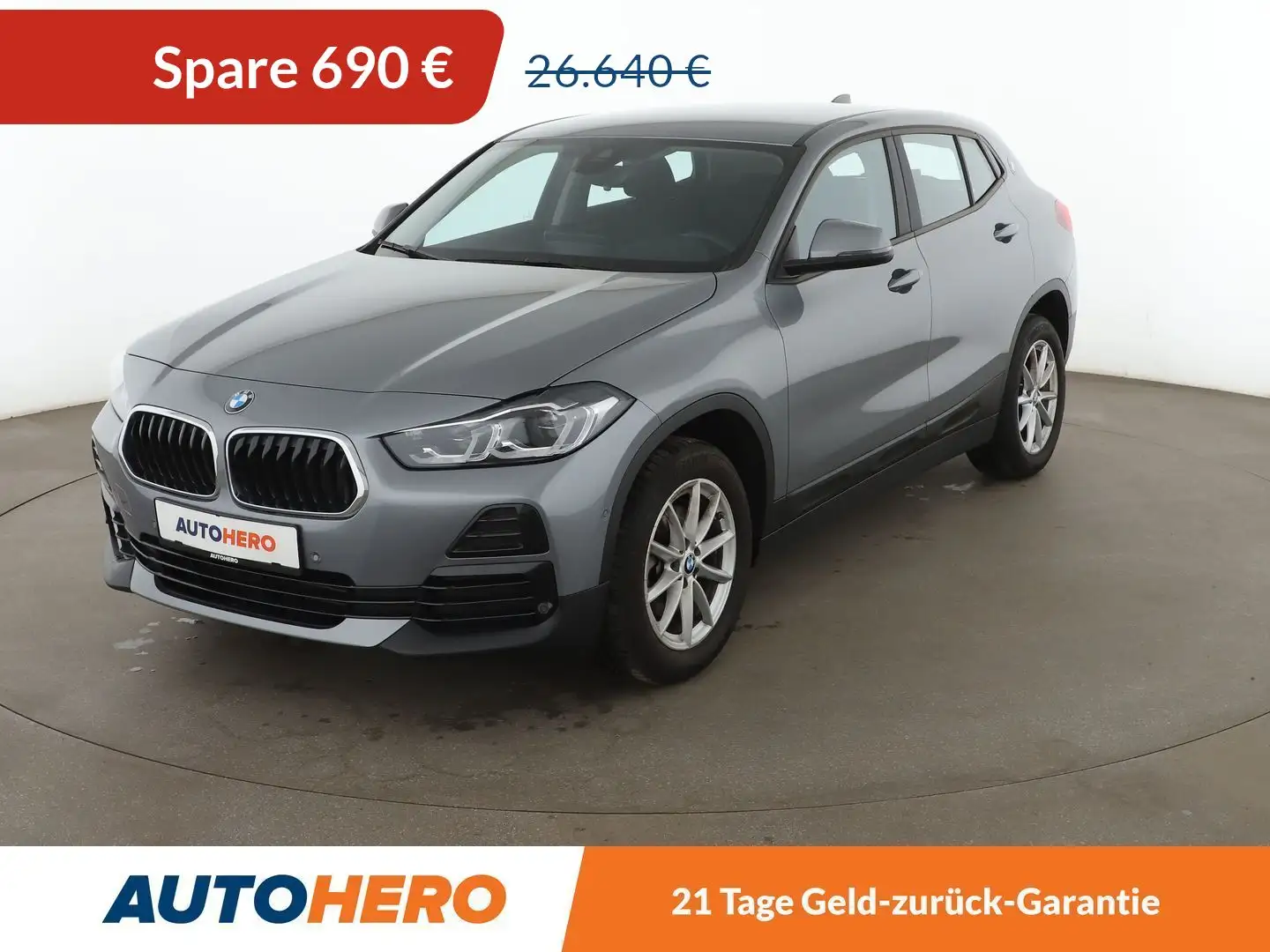BMW X2 sDrive 18i Advantage Aut.*NAVI*LED*PDC*SHZ*TEMPO* Grau - 1