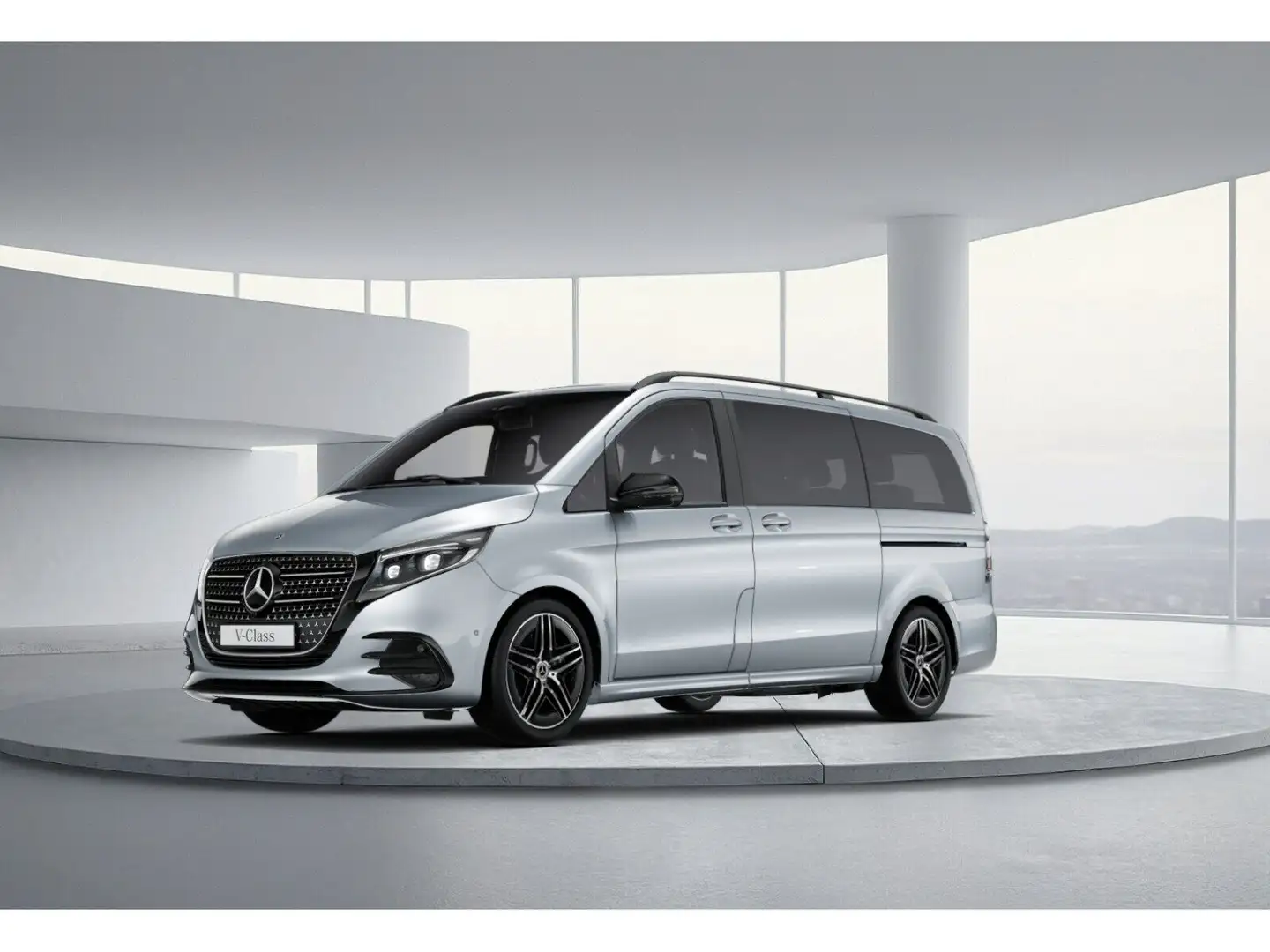 Mercedes-Benz V 250 d 4MATIC STYLE Lang 7 Sitze LED Navi Distr Argent - 1