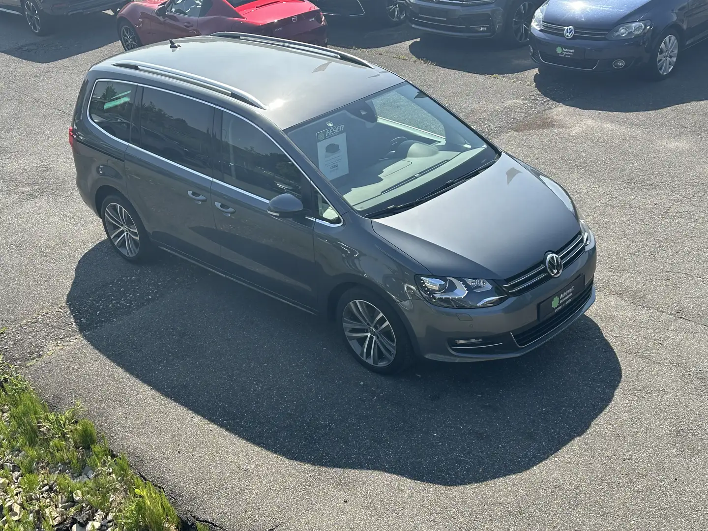 Volkswagen Sharan Highline 2.0 TDI LED KAMERA ACC NAVI Grau - 1