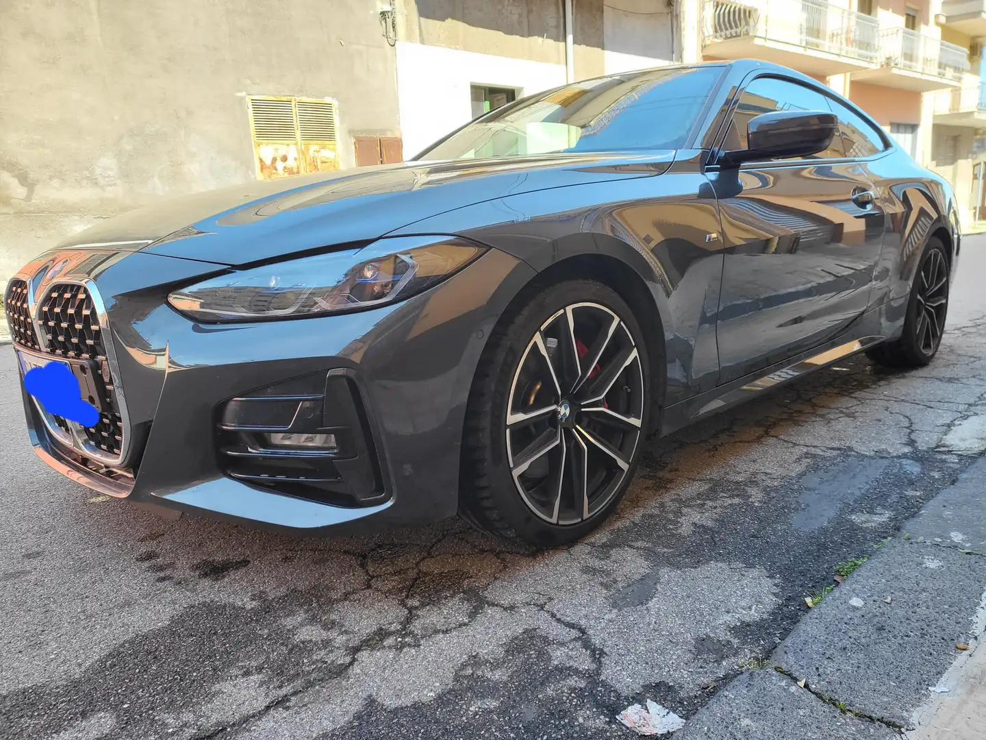 BMW 420 420d Coupe mhev 48V Msport auto Grigio - 2