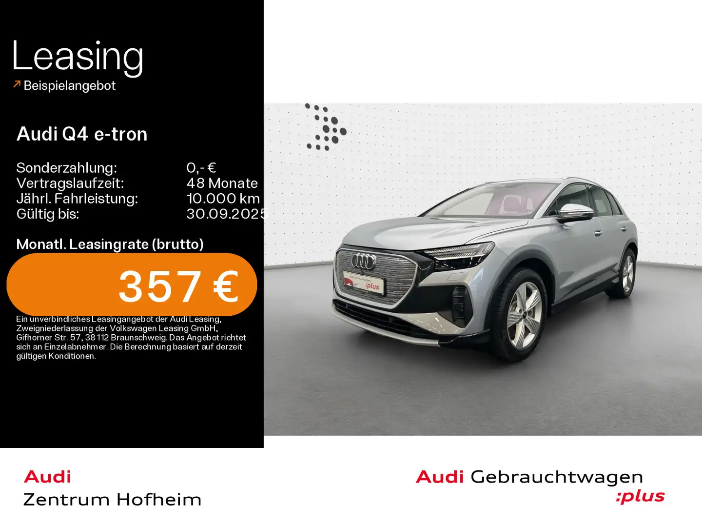 Audi Q4 e-tron 45 advanced*AR-HUD*Matrix*Virtual*Navi Argintiu - 1