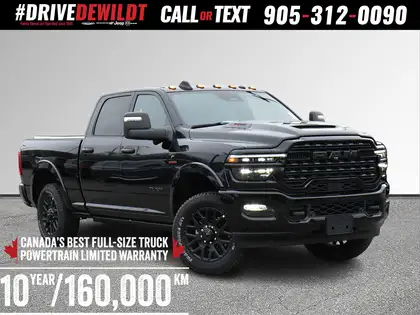 Black 2026 RAM 2500 Pickup Truck Four-Wheel Drive 8-Speed Automatic