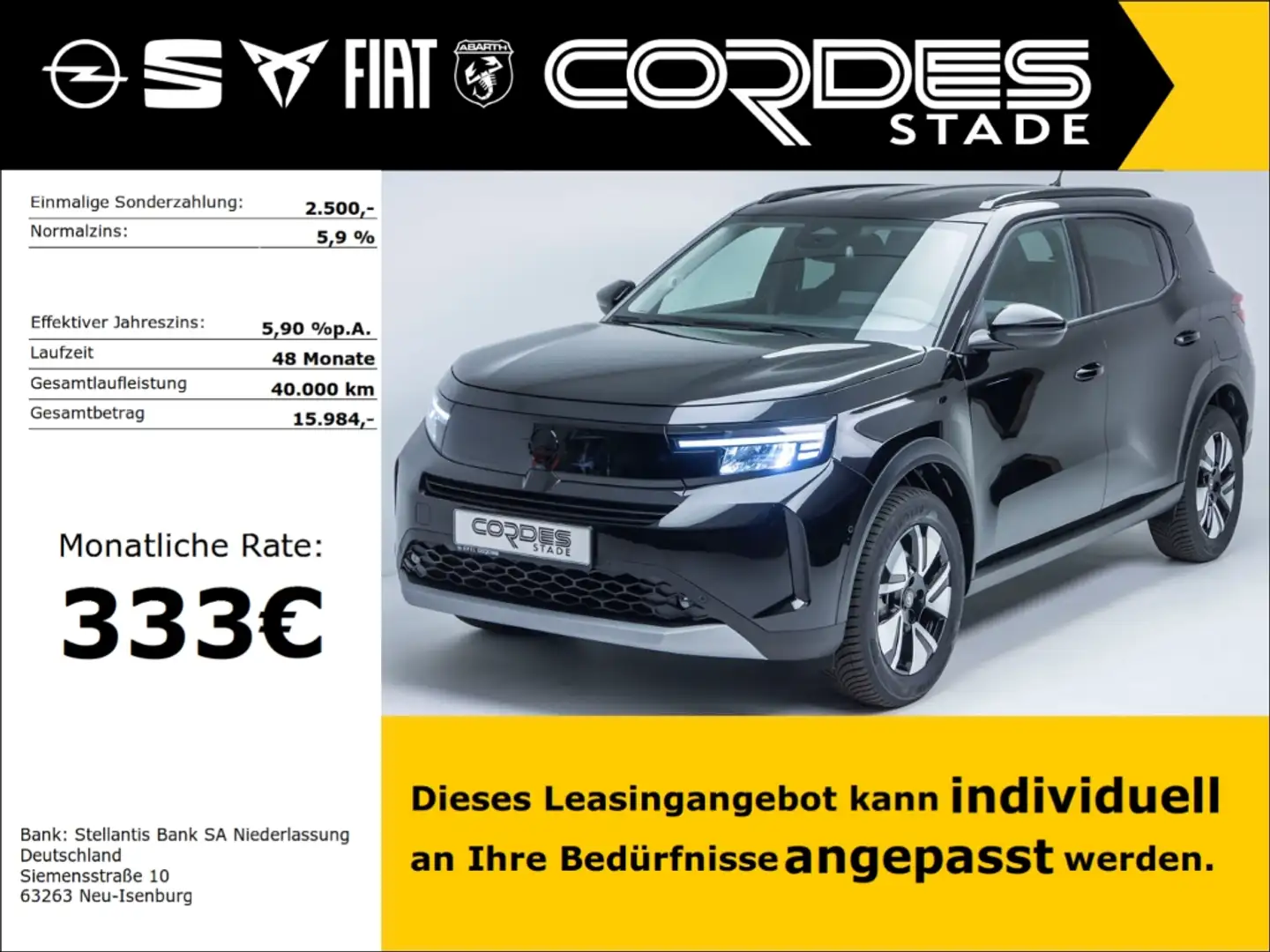 Opel Frontera GS Allwetterreifen Automatik PDC v&h Navi (NW38) Negro - 1