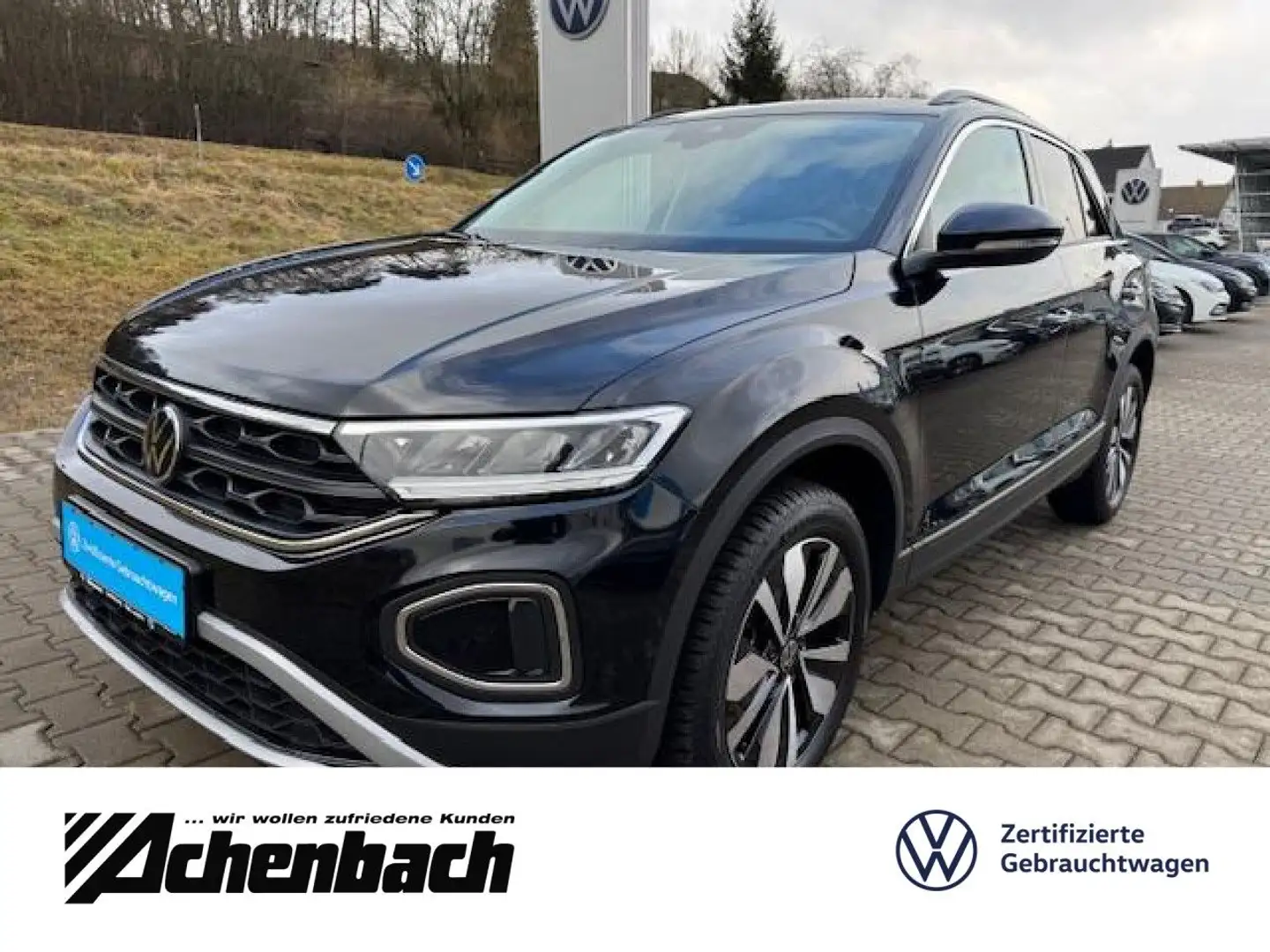 Volkswagen T-Roc Move 1.0 TSI, Rear View ,AHK, Keyless Navi Schwarz - 1