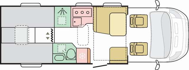 Adria Matrix Axess 670 SL ALL IN Mietflotte 3,85t