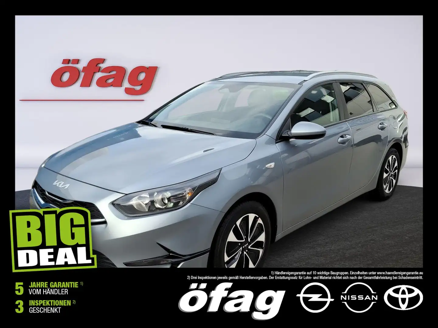 Kia Ceed SW / cee'd SW ceed SW 1.5 TGDI Silber 48V DCT ACC+Navi+SHZ+LM Grau - 1