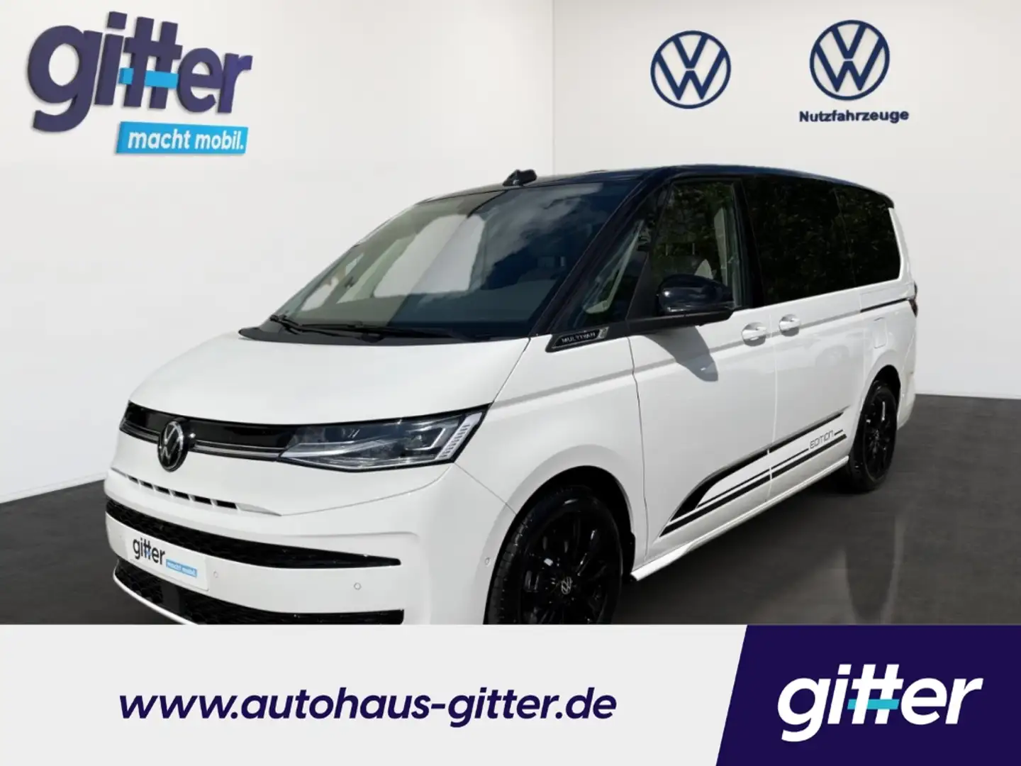 Volkswagen T7 Multivan Edition lang 2.0 TDI EU6e AD AHK-klappbar Navi Dig Weiß - 1