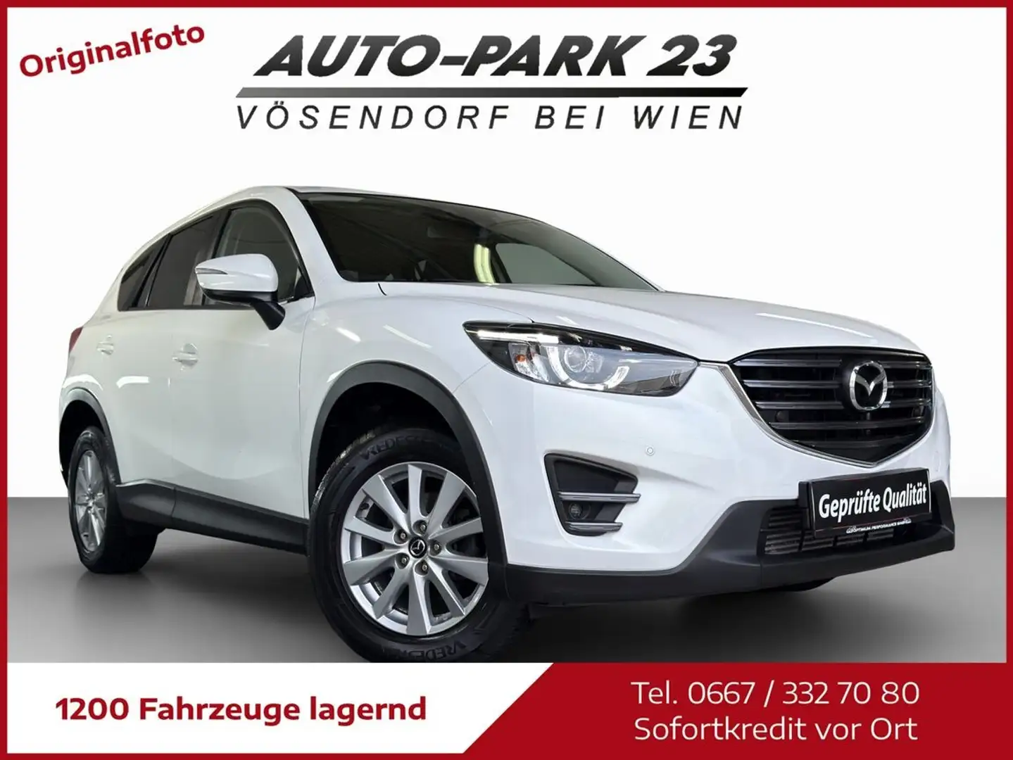 Mazda CX-5 2,2D AWD Attraction Aut.*NAVI*KAMERA*MOD2017 Weiß - 1