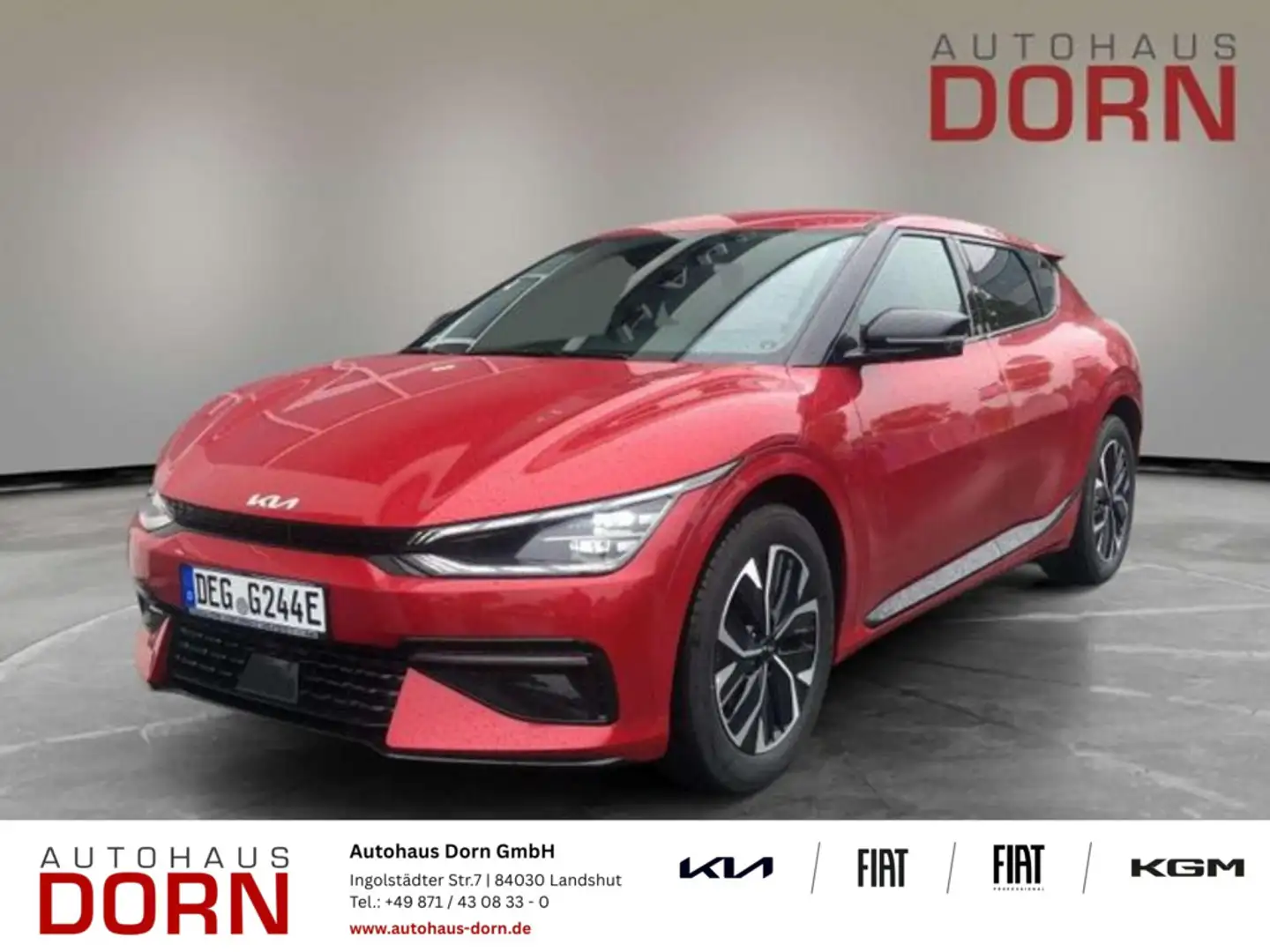 Kia EV6 GT-Line 77,4 kWh Wärmepumpe Rot - 1