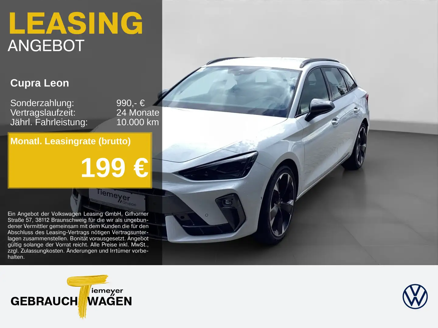 CUPRA Leon Sportstourer 1.5 eTSI DSG SUPERSPORT eKLAPP Weiß - 1