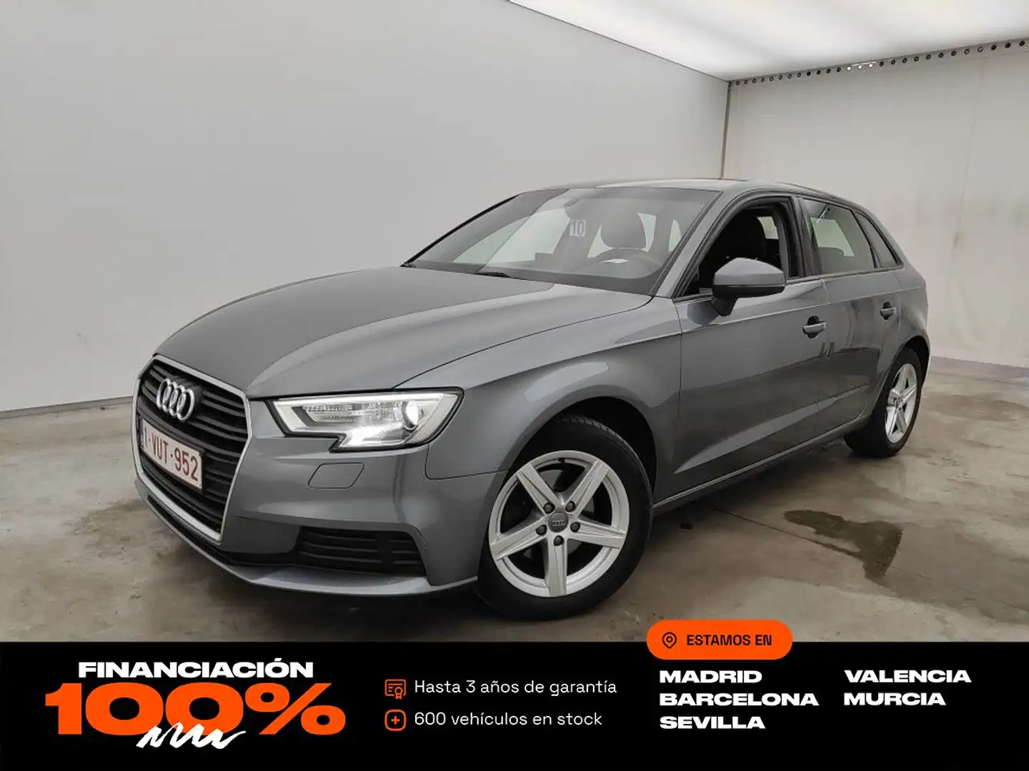 Audi A3 Sportback 30 TDI S tronic 85kW Gris - 1