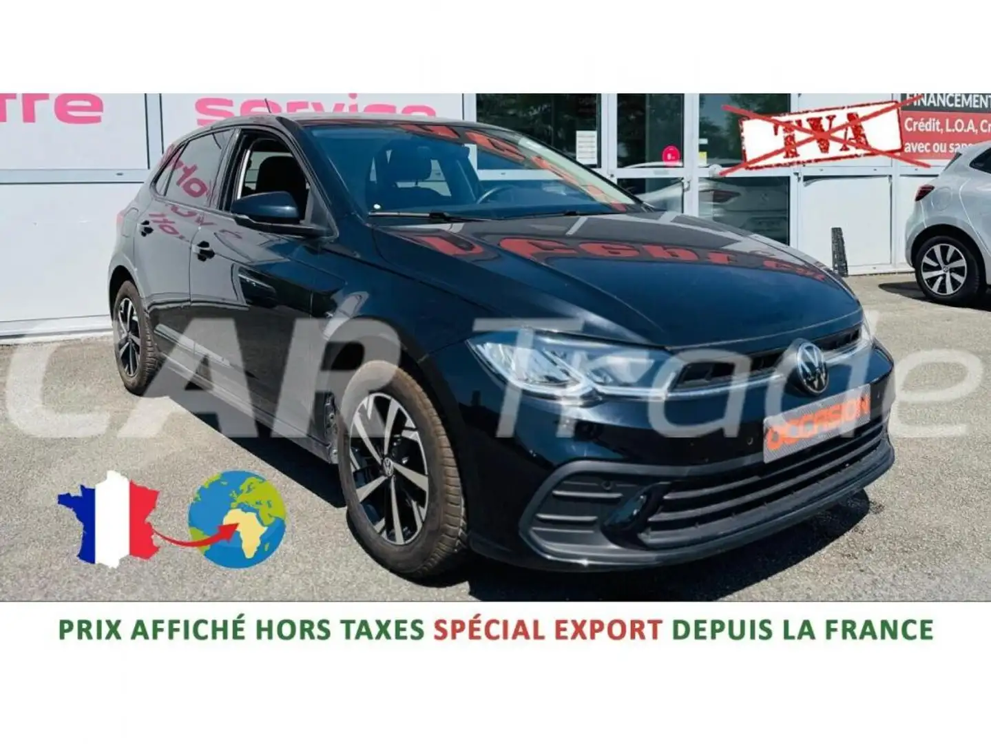 Volkswagen Polo LIFE 1.0TSI 95cv DSG7 PRIX HORS TAXE SPECIAL EXPOR Noir - 1