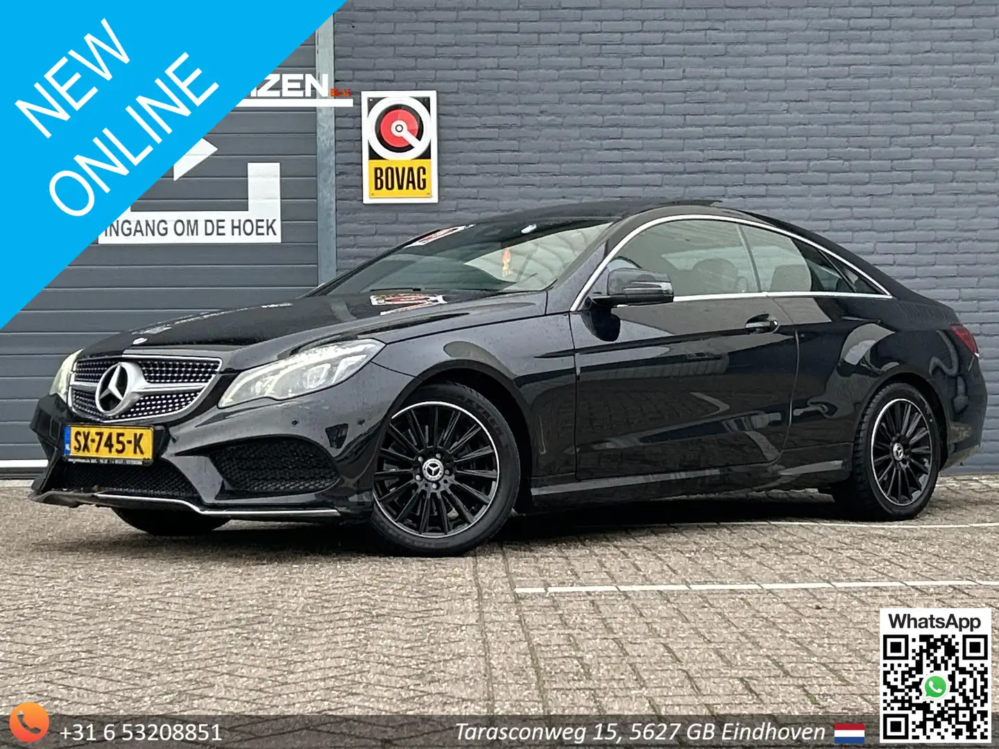 Mercedes-Benz E 220 Coupé CDI Prestige | Pano | Climate | Cruise | Nav Zwart - 1