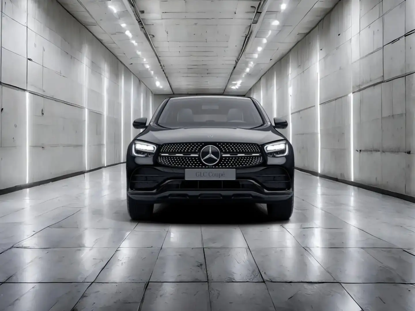 Mercedes-Benz GLC 300 de 4M Coupé AMG+DISTR+360°KAM+KEYLESS Schwarz - 2