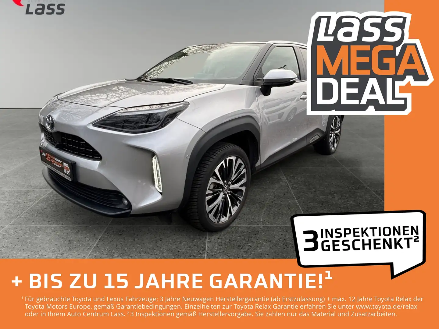 Toyota Yaris Cross 1.5 Elegant AHK ACC GJR Kamera Silber - 1