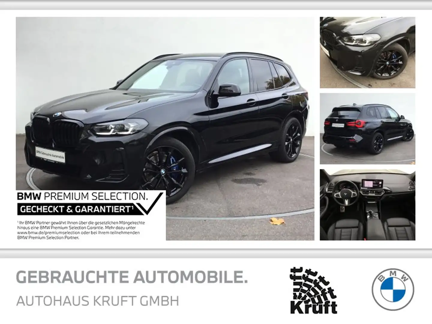 BMW X3 xDrive30d M SPORT+KAMERA+PANO+STANDHZ+AHK Schwarz - 1
