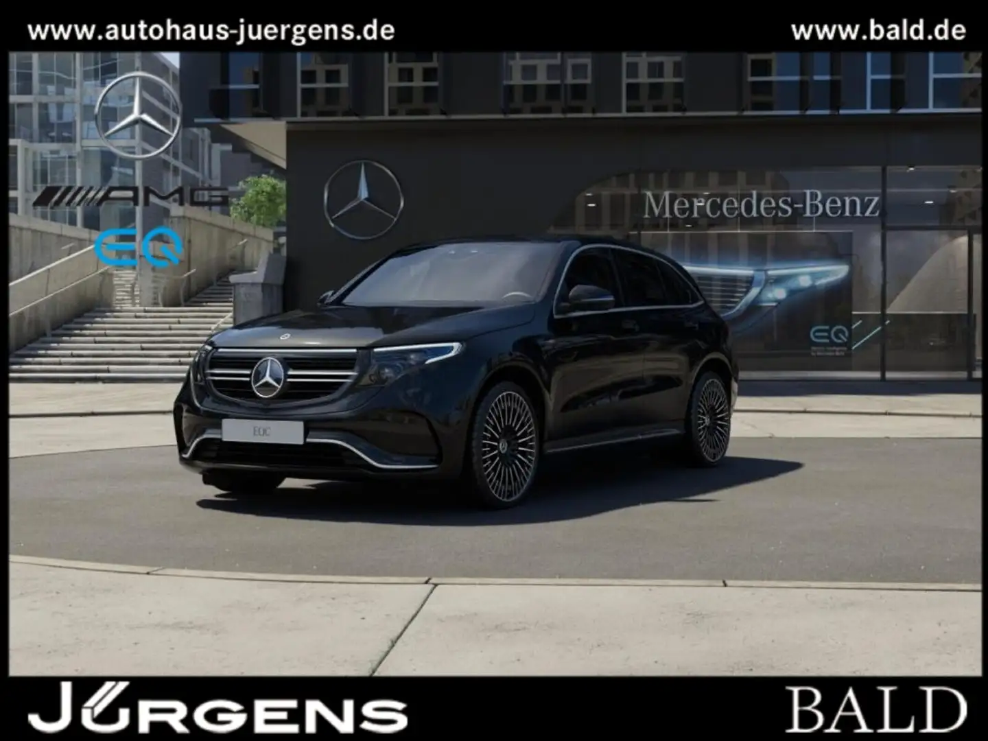 Mercedes-Benz EQC 400 4M AMG-Sport/MLB/360/Distr/SHD/Memo/21' Schwarz - 1