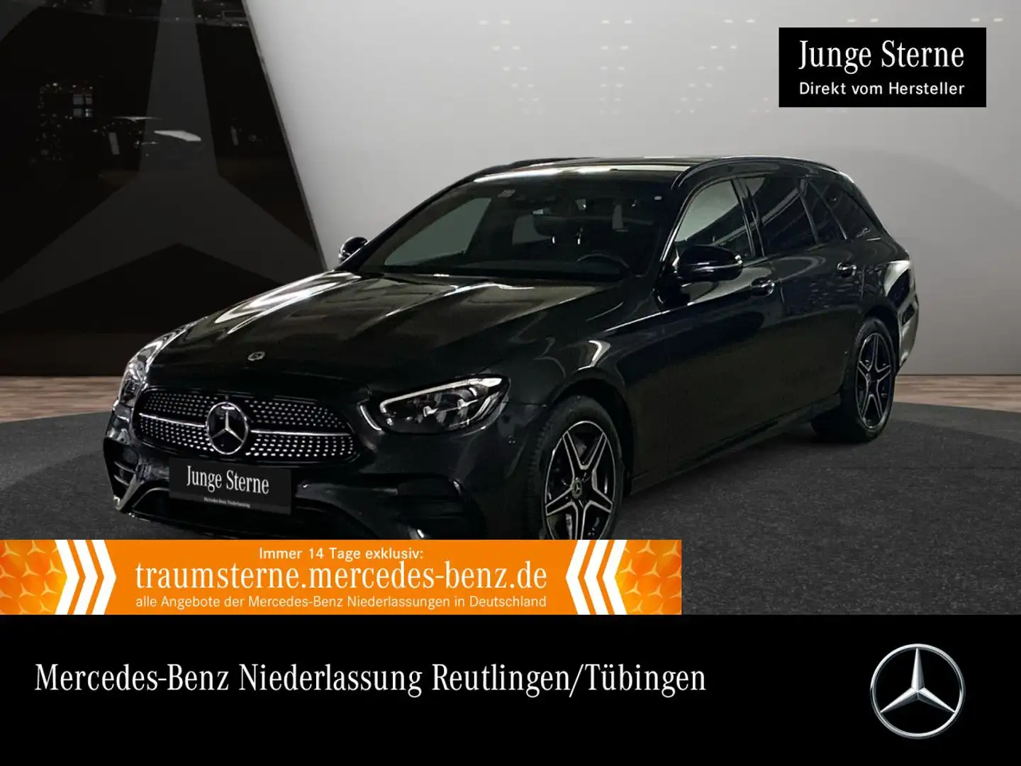 Mercedes-Benz E 300 de T 4M AMG+NIGHT+PANO+360+AHK+LED+FAHRASS Grau - 1