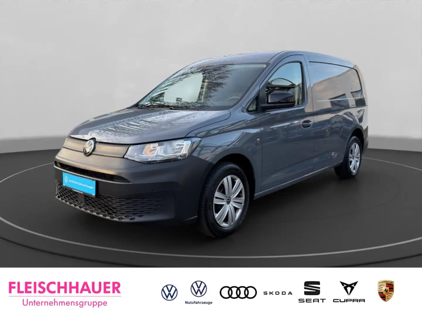 Volkswagen Caddy 2.0 TDI Navi DAB Ausparkassistent Spurwechselassis Grau - 1