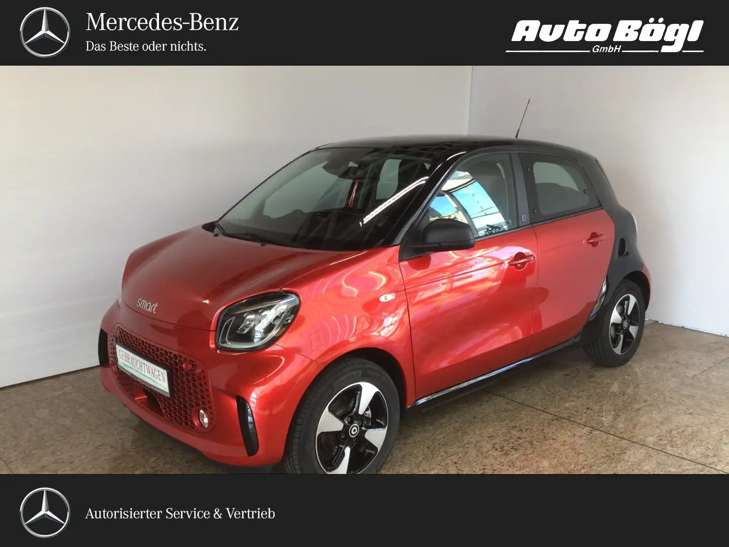smart forFour smart EQ forfour Pano.-Dach/Klima/LED/Sitzhzg./BC Rot - 1