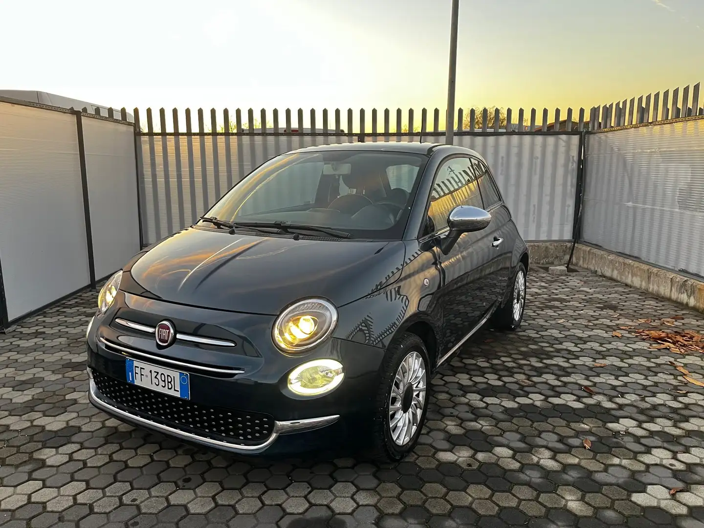 Fiat 500 1.2 easypower Lounge Gpl 69cv my14 Blauw - 1