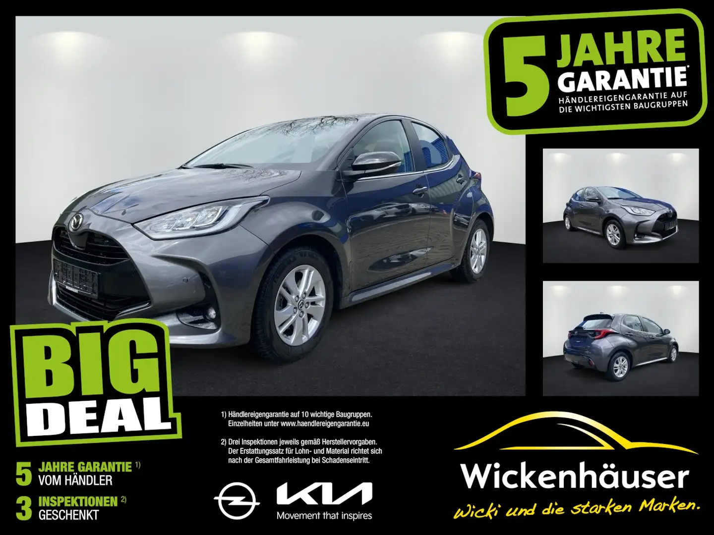 Mazda 2 1.5 Agile Klima*DAB*PDC*CarPlay*Rückfahrkamera Grau - 1