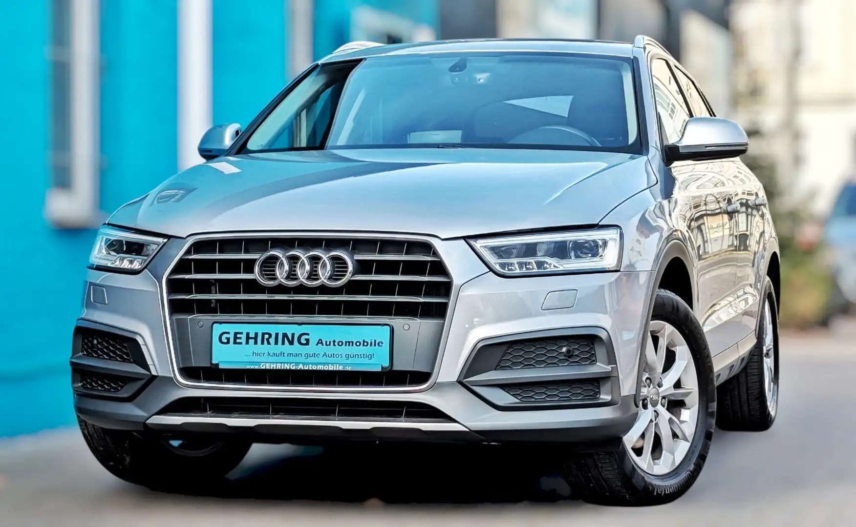 Audi Q3 150*LED*1 Hd*47TKM*8x Räder* SHZ*Totwinkel Argent - 1