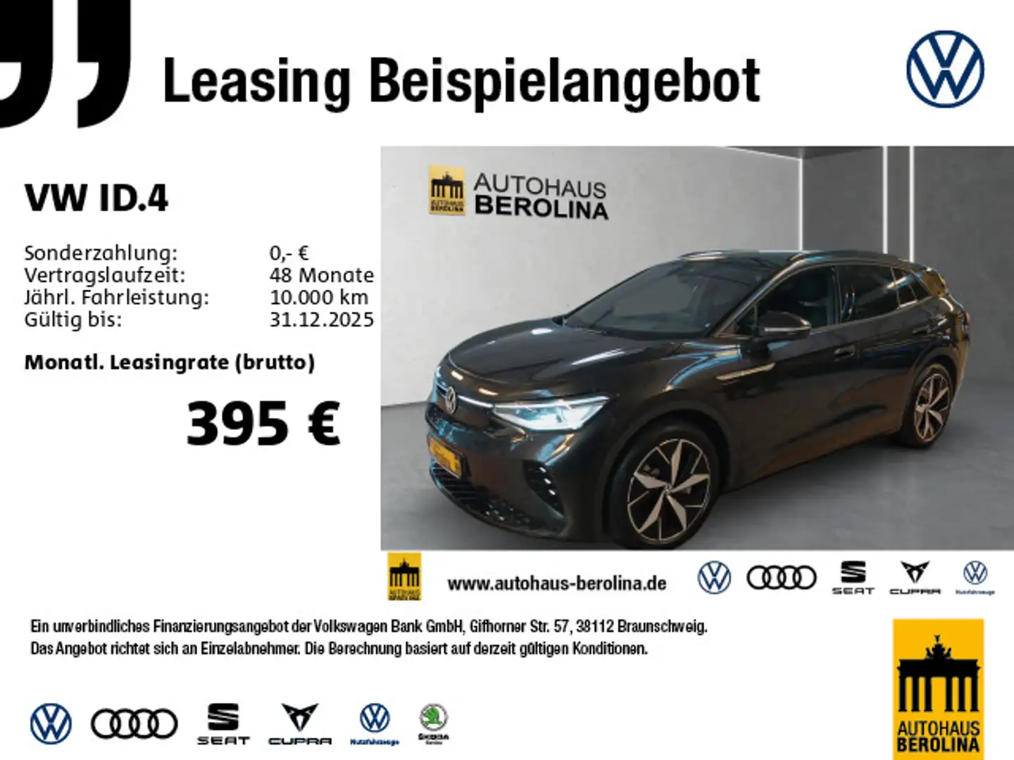 Volkswagen ID.4 GTX *IQ-MATRIX*ACC*AHK*AR-HuD*WärmeP*360°* Grau - 1