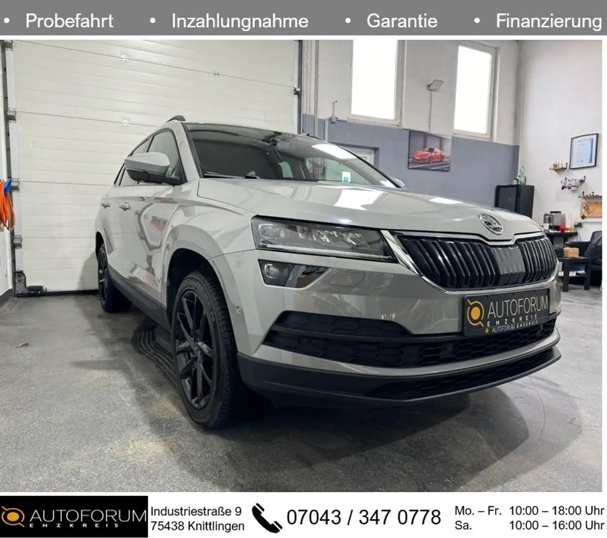 Skoda Karoq 1.5TSI DSG SPORT*PANO*AHK*LED*R-KAMERA*SHZ Grau - 1