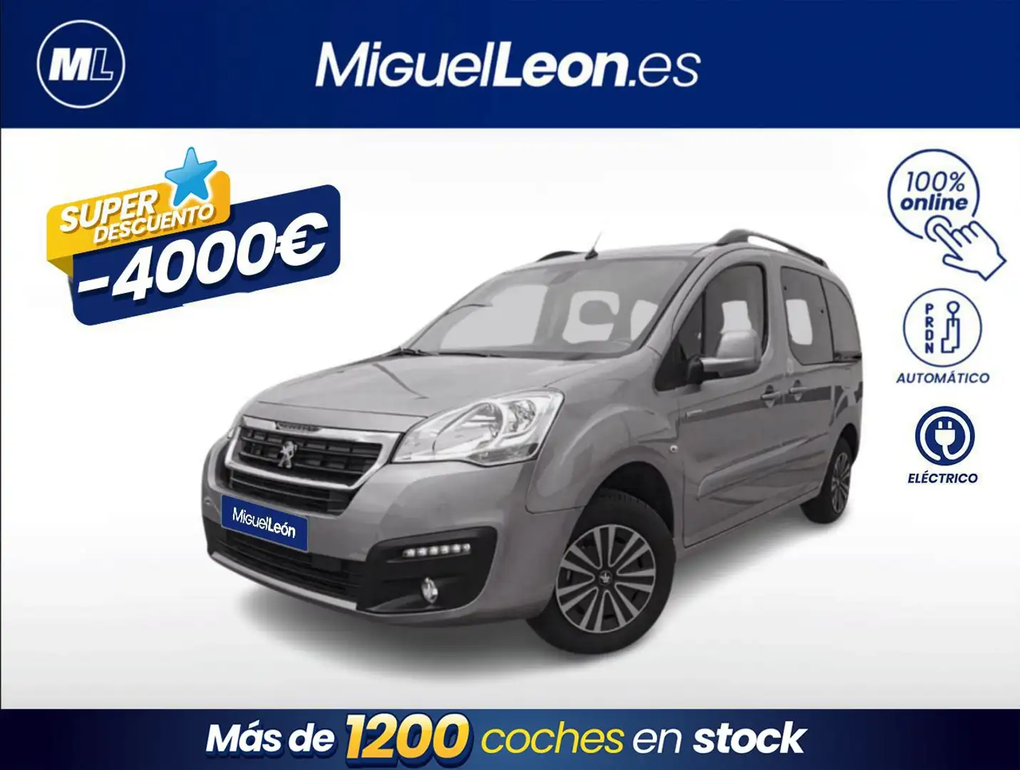 Peugeot Partner Tepee Electric Active L1 Gris - 1