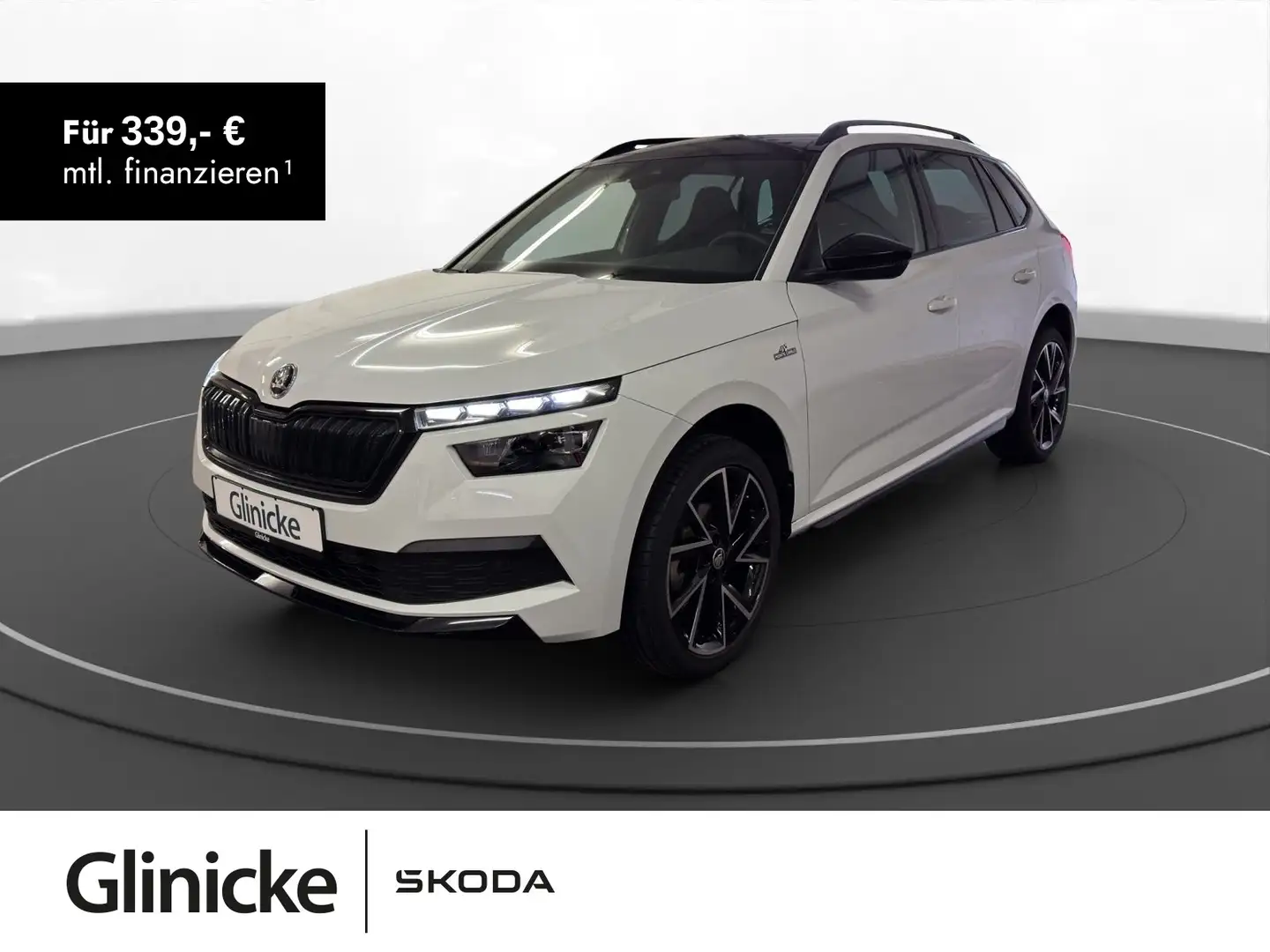 Skoda Kamiq 1.0 TSI Monte Carlo Pano LED LM 18" RFK Te Weiß - 1