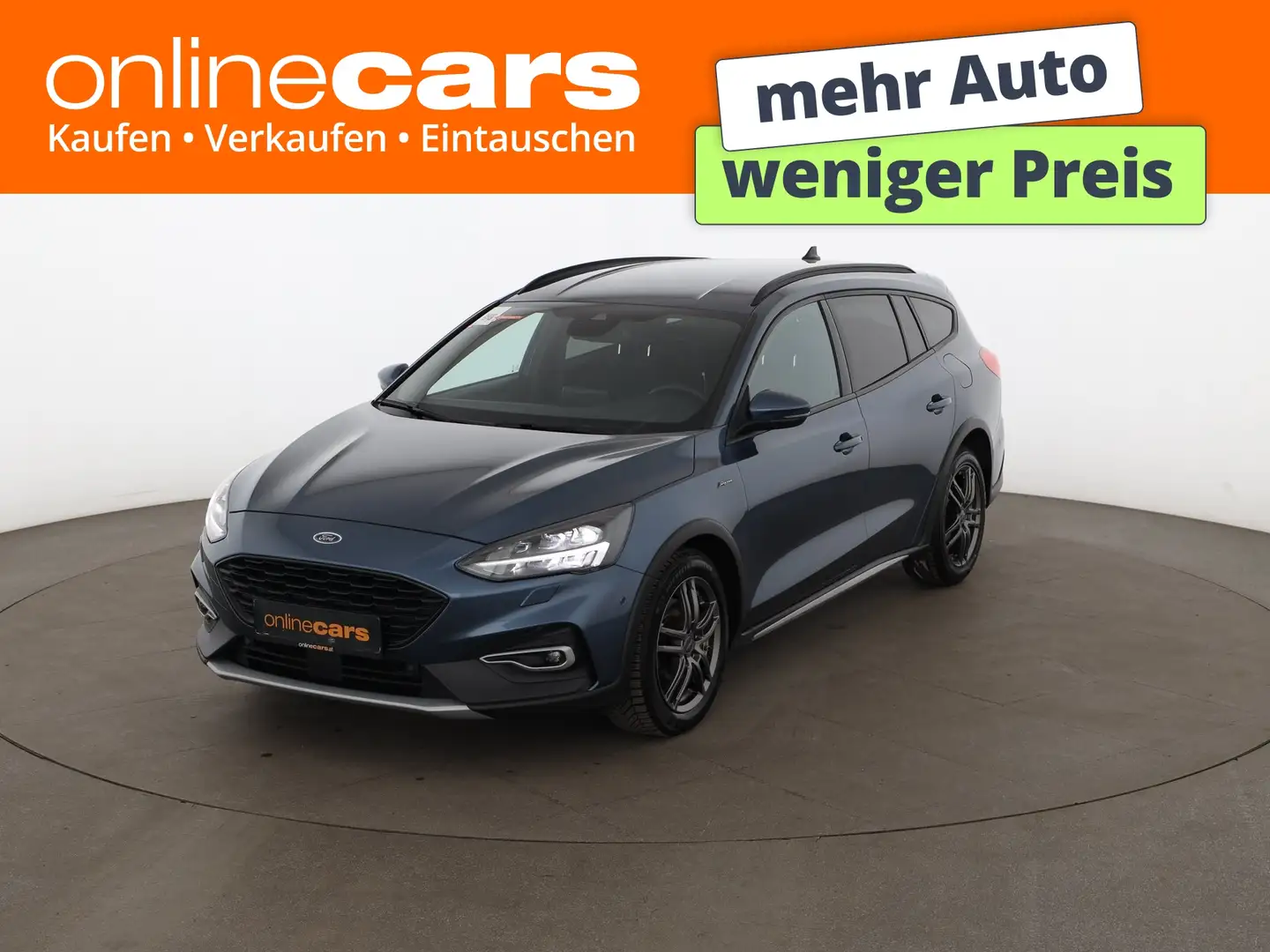 Ford Focus Turnier 2.0 EcoBlue Active X Aut LED AHK Blau - 1