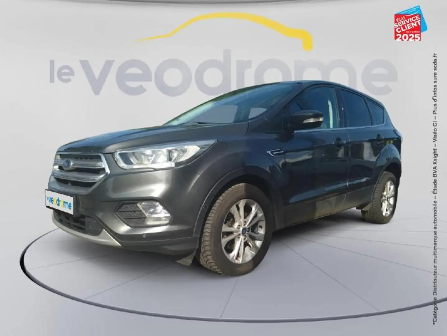 Ford Kuga 1.5 TDCi 120ch Stop/Start Business Edition 4x2 Powershift Euro6.2 GPS Camera Gris - 1