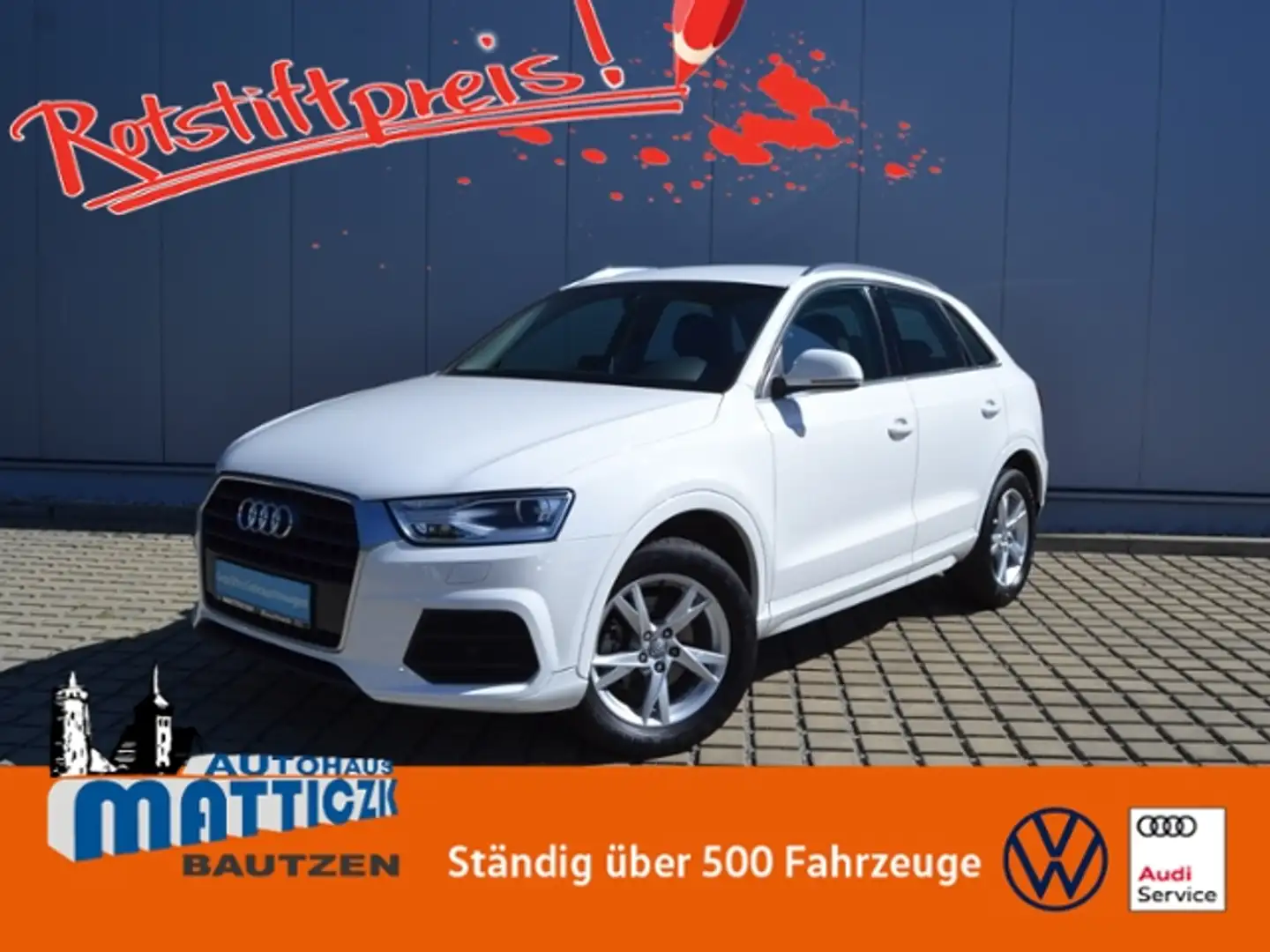 Audi Q3 Sport 1.4 TFSI XENON/17-ZOLL/NAVI/APS/KLIMAAUTOMA Weiß - 1