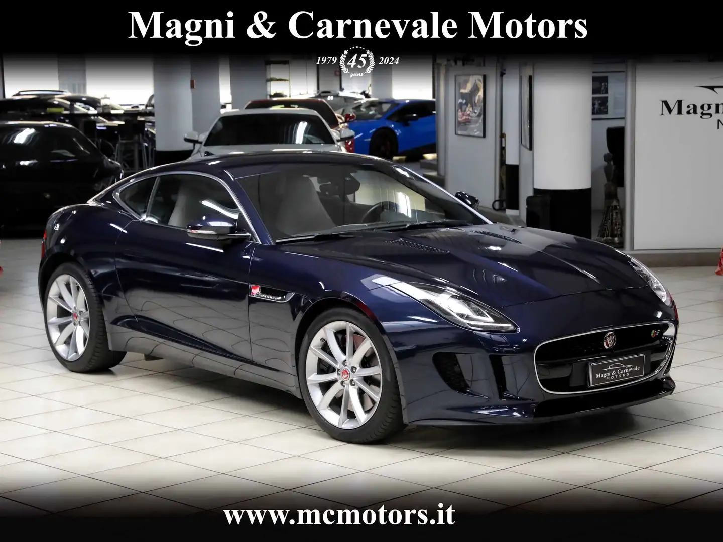Jaguar F-Type S|UNICO PROPRIETARIO|CAMERA|NAVIGATORE|MERIDIAN| Modrá - 1