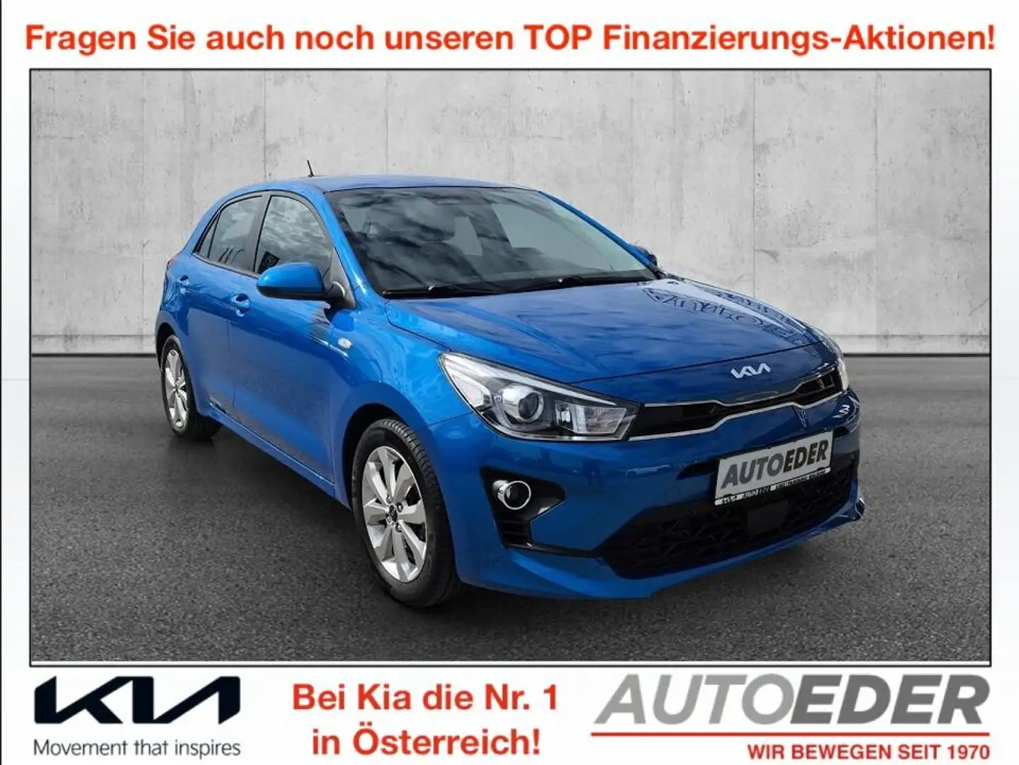 Kia Rio 1,2 DPI Silber ISG Blau - 1