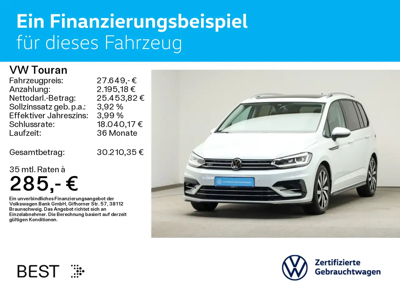 Volkswagen Touran 2.0 TDI DSG R-LINE*IQ.LIGHT*PANO*PDC*SHZ* 2