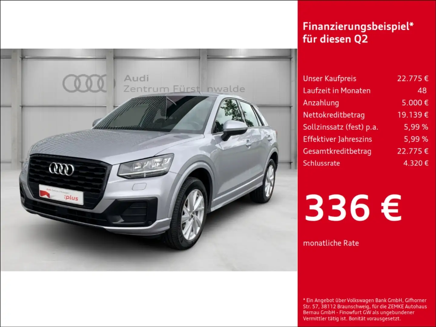 Audi Q2 35 TFSI S tronic sport Leder Digitales Cockpit Sou Silber - 1