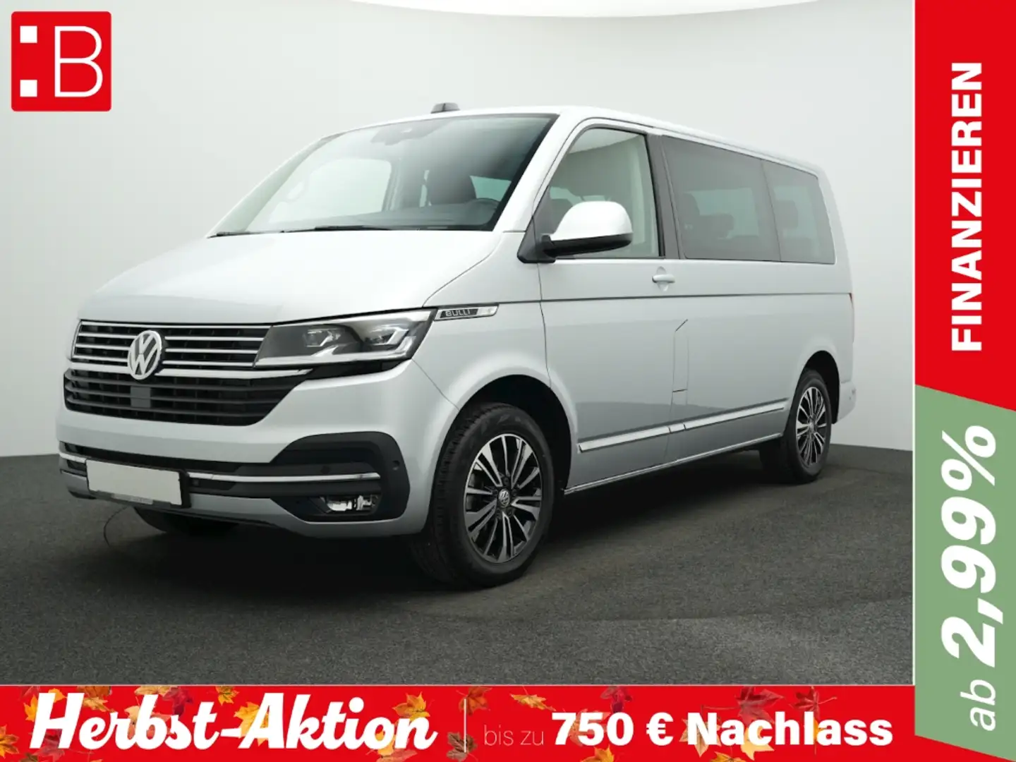 Volkswagen T6.1 Multivan 2.0 TDI DSG 4Mo. Comfortline AHK NAVI ACC LED ALU Silber - 1