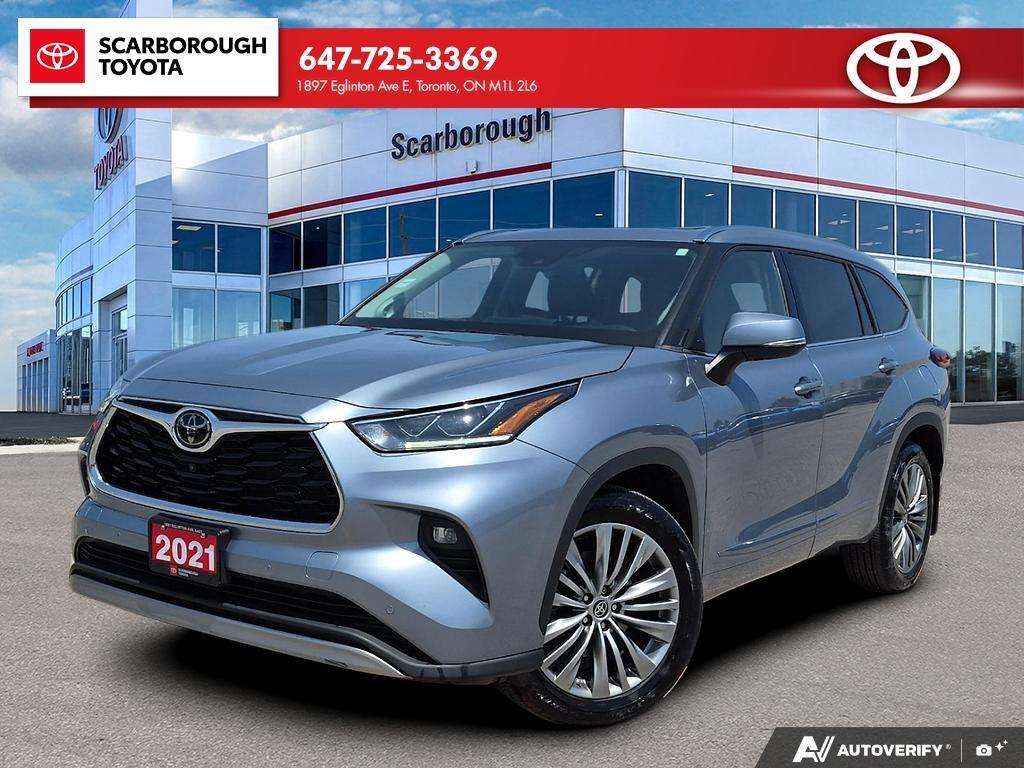Blue 2021 Toyota Highlander SUV / Crossover All-Wheel Drive 8-Speed Automatic