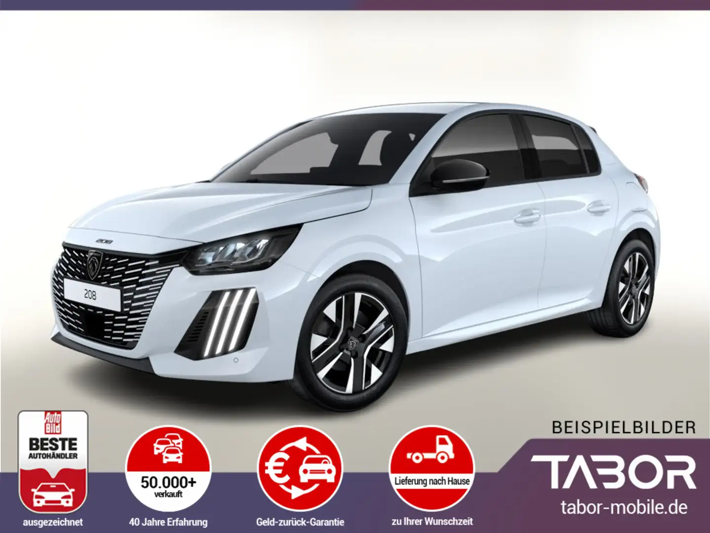 Peugeot 208 100 Allure PDC LED Temp PrivG 16Z MirrorL BT Wit - 1