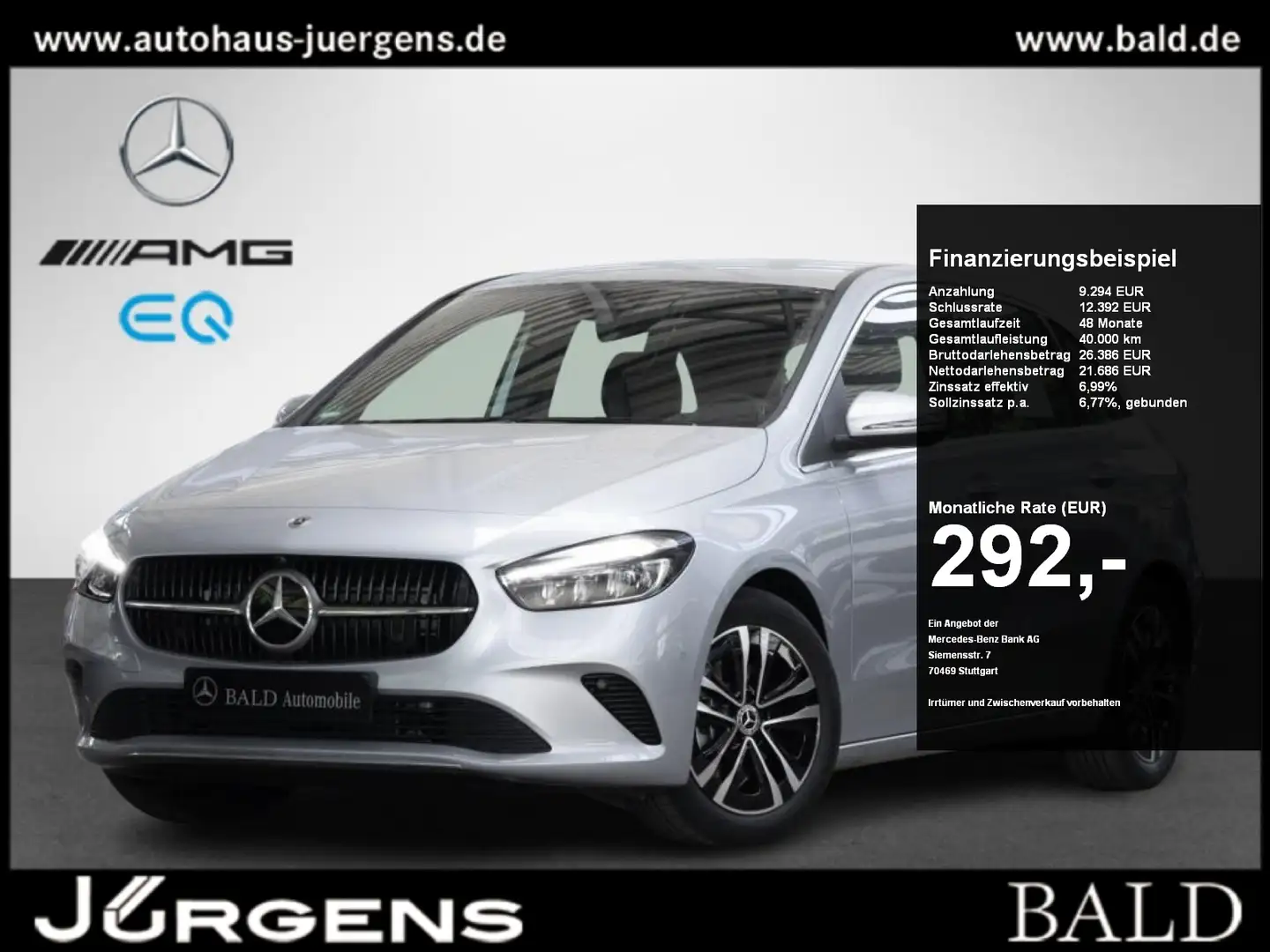 Mercedes-Benz B 200 Progressive-Advanced/LED/Cam/DAB/Easy/17" - 1