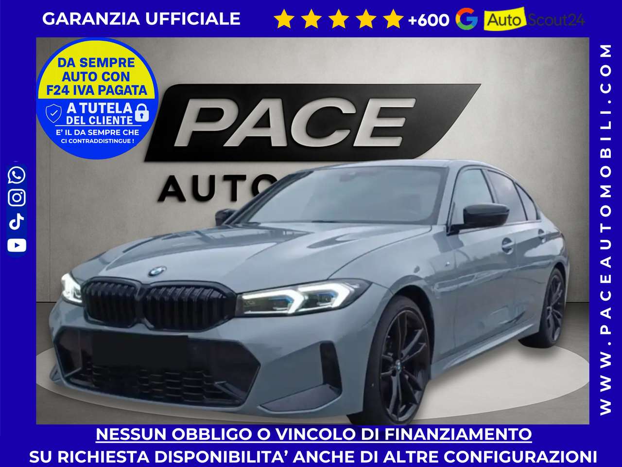 BMW 320 XD BLACK MSPORT M SPORT M-SPORT HUD 19" PELLE