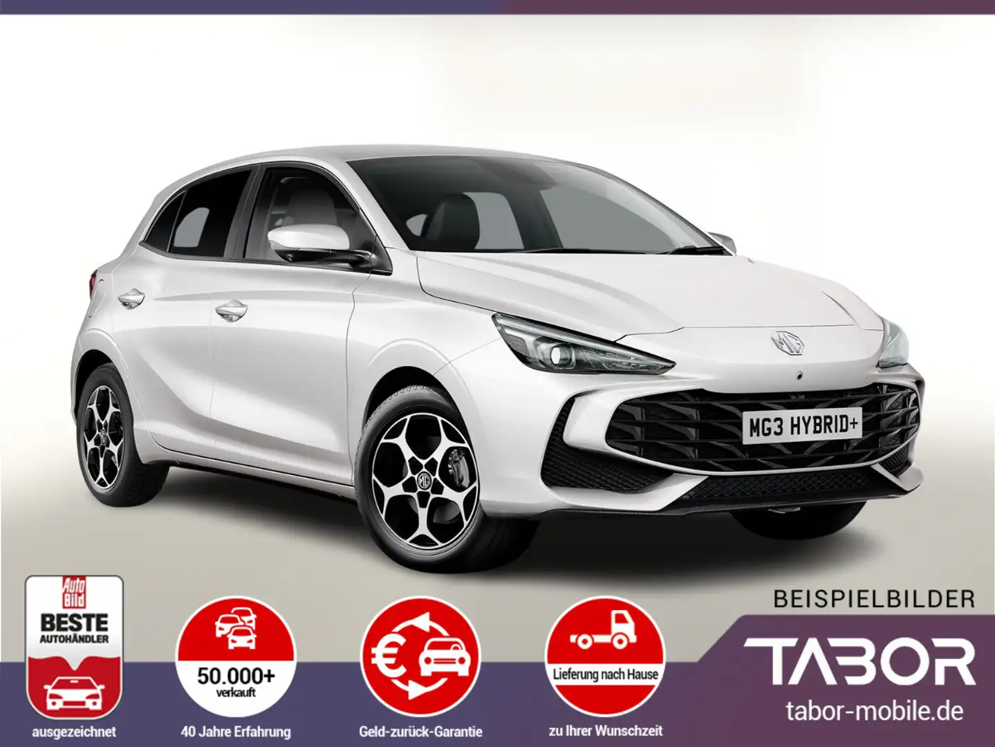 MG MG3 HEV+ 195 Luxury LED ACC TotW Keyl 360Kam SHZ Blanc - 1
