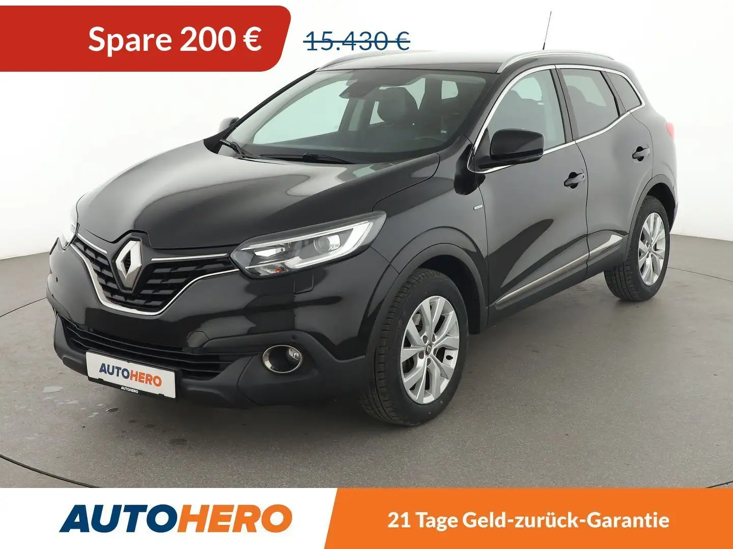 Renault Kadjar 1.2 TCe Limited Aut.*NAVI*TEMPO*CAM*PDC*SHZ* Schwarz - 1