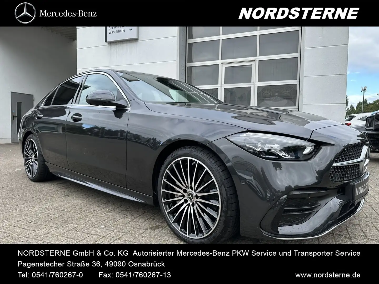 Mercedes-Benz C 180 C 180 AMG-Line 360 Grad Distr. Memory Ambiente Grau - 1