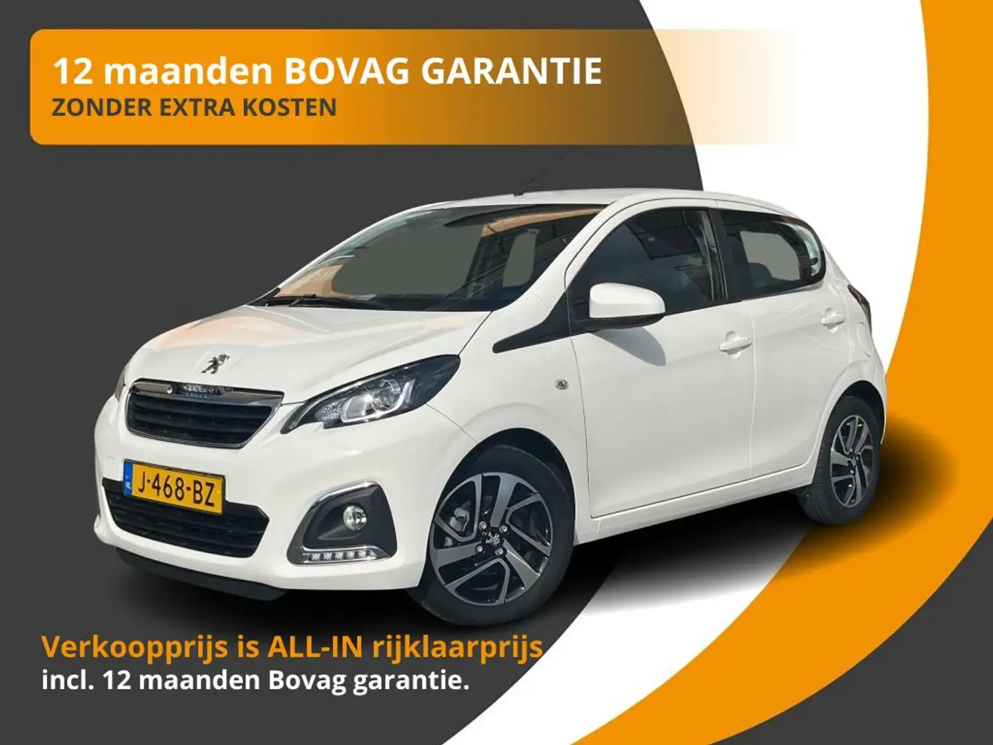 Peugeot 108 1.0 e-VTI 5-DEURS BLUE LEASE EXECUTIVE NAVI/CAMERA Blanc - 1