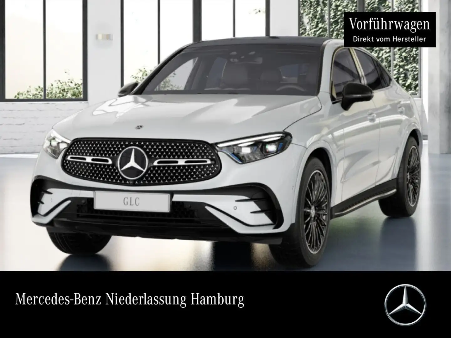 Mercedes-Benz GLC 450 d 4M AMG+NIGHT+PANO+360+AHK+BURMESTER+9G Weiß - 1
