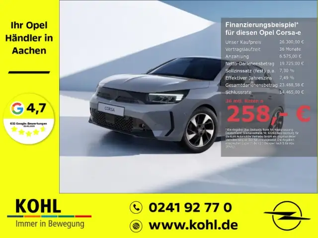 Opel Corsa-e GS 156PS 51kWh PDCv+h Klimaautom Allwetter Rückfah