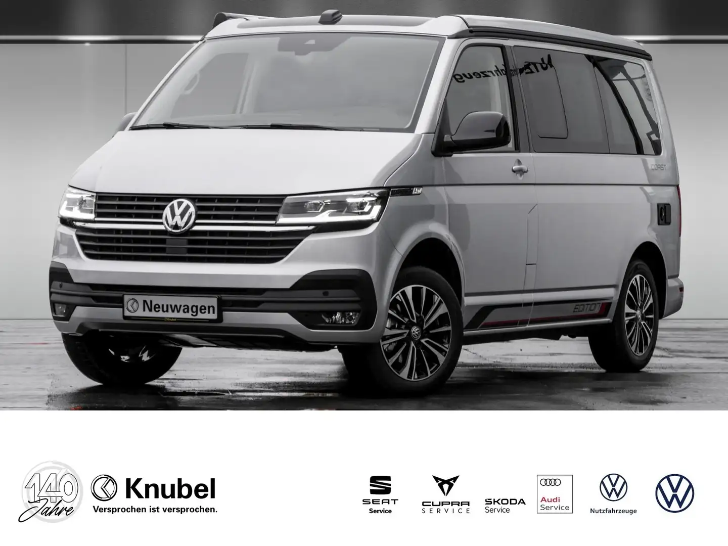Volkswagen T6 California 6.1 Coast Edition LED Navi Standhz. ACC RKamera Silber - 1